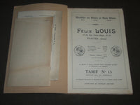 1924 MEUBLES EN HETRE ET BOIS BLANC - FELIX LOUIS FRENCH CATALOGUE - FR 434
