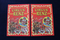 1990'S CIRCUS RENZ PROGRAMS - DUTCH - LOT OF 8 - O 3526