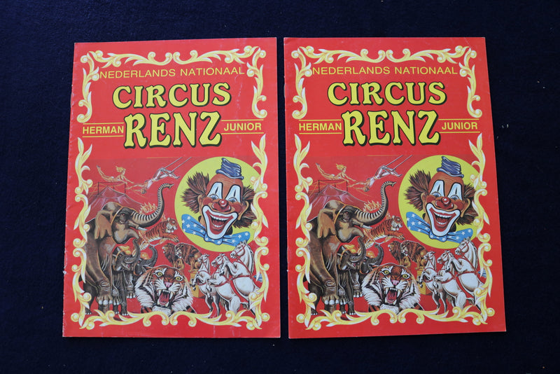 1990'S CIRCUS RENZ PROGRAMS - DUTCH - LOT OF 8 - O 3526