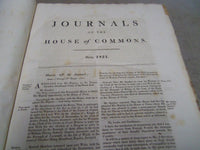 1821-22 JOURNALS OF THE HOUSE OF COMMONS- KING GEORGE IV 1ST YEAR REIGN- KD 1328