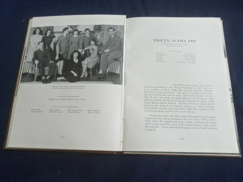 1942-43 CAYUGAN ITHACA COLLEGE YEARBOOK - ITHACA, NEW YORK - YB 2770
