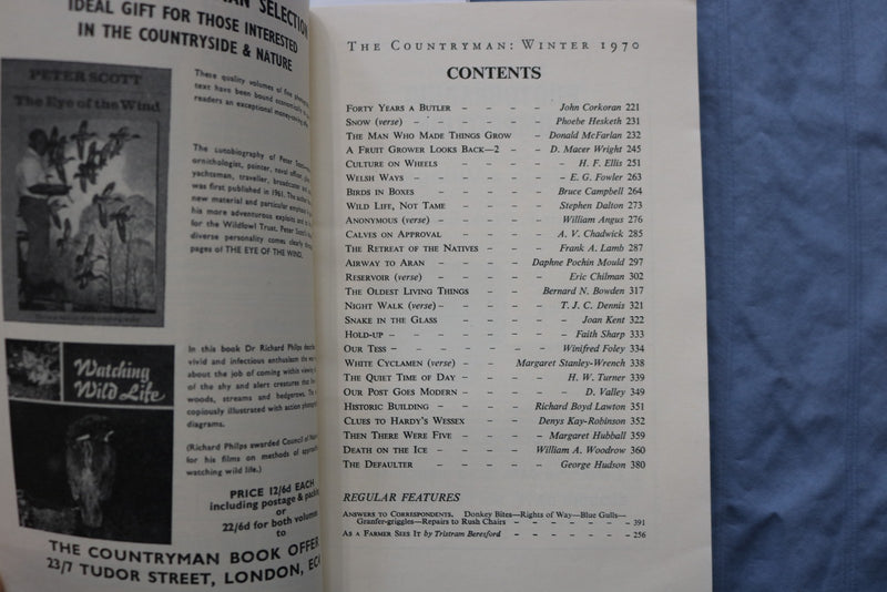 1970/71 WINTER THE COUNTRYMAN QUARTERLY DIGEST - K 3196
