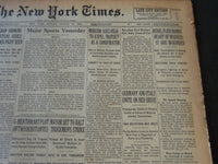 1936 AUGUST 30 NEW YORK TIMES - REBEL FLIER BOMBS HEART OF MADRID - NT 6718