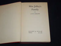 1933 MISS JOLLEY'S FAMILY HARDCOVER BOOK BY JANE ABBOTT - KD 7927