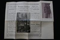 1910 BERNER OBERLAND TRAVEL GUIDE - FOLD-OUT - GERMAN TEXT - K 2217