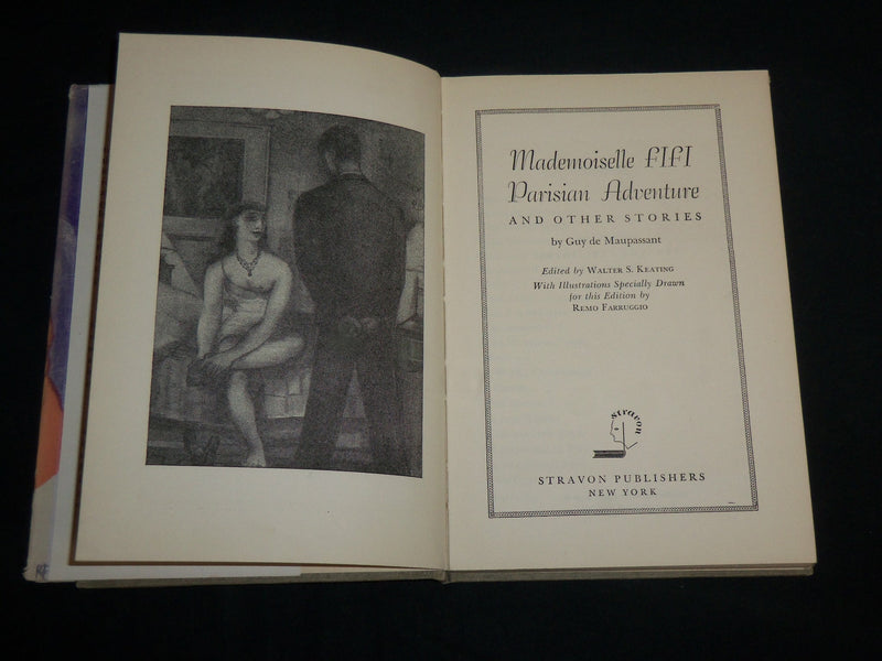 1949 MADEMOISELLE FIFI GUY DE MAUPASSANT HARDCOVER BOOK - KD 6987
