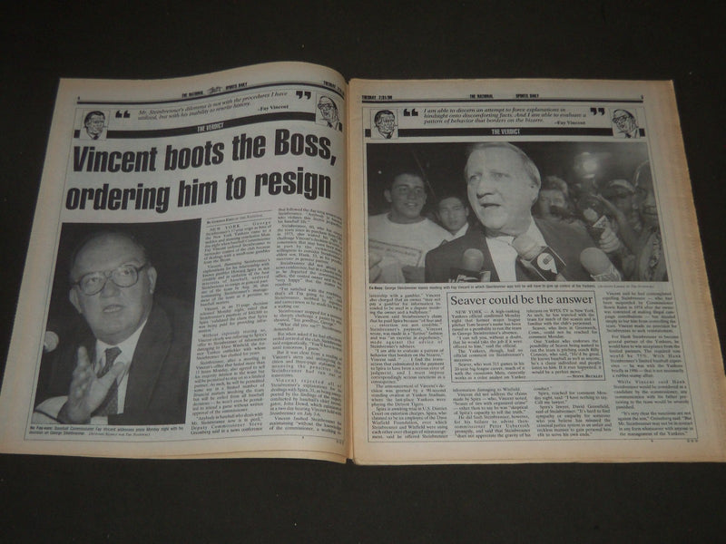 1990 JULY 31 THE NATIONAL SPORTS DAILY NEWSPAPER - THE VERDICT OUT - NP 2569
