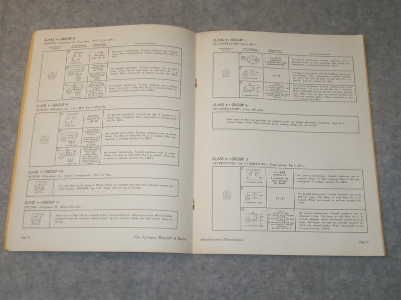 1942 SPRAGUERADIO INTERFERNCE ELIMATION MANUAL - J 6308