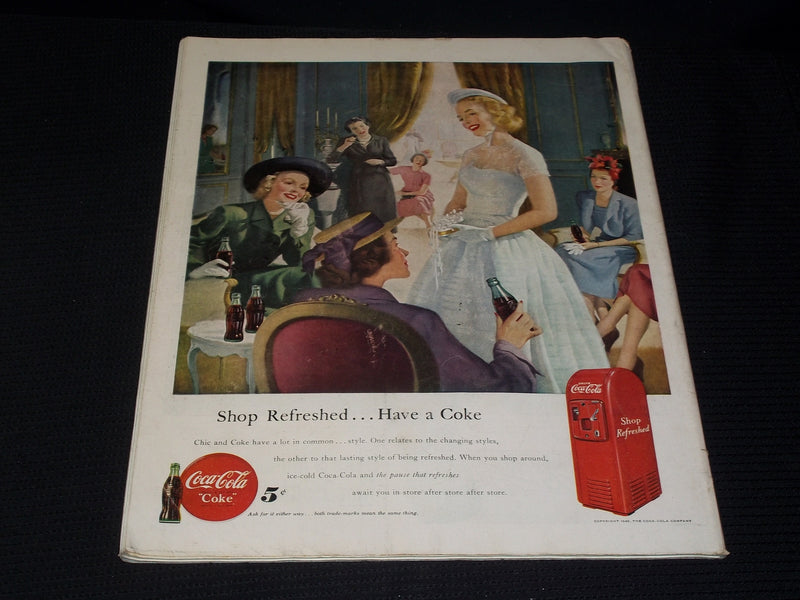 1949 MAY 28 COLLIER'S MAGAZINE - COUNTRY AUCTION NICE FRONT COVER & ADS - E 4326
