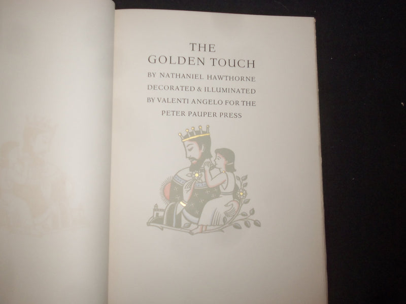 1935 THE GOLDEN TOUCH HARDCOVER BOOK BY NATHANIEL HAWTHORNE - KD 9286