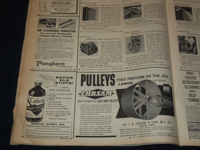 1960-1961 INDUSTRIAL EQUIPMENT NEWS NEWSPAPER LOT OF 6 ISSUES - NP 4502D
