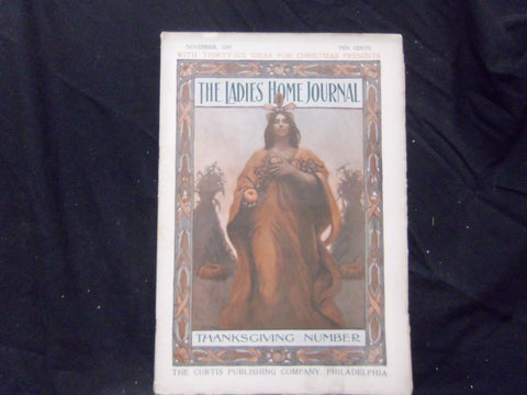 1897 NOVEMBER LADIES' HOME JOURNAL MAGAZINE - GREAT ILLUSTRATIONS & ADS -ST 1572