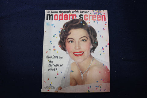 1952 JANUARY MODERN SCREEN MAGAZINE - AVA GARDNER COVER - E 17325