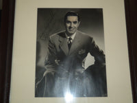 TYRONE POWER AUTOGRAPHED FRAMED PHOTO - 14x18 - #24A