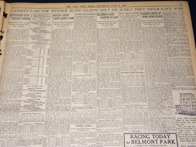 1915 JUNE 3 NEW YORK TIMES - AFFIDAVITS ABOUT LUSITANIA GUNS - NT 7693