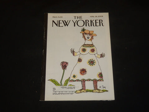 2008 APRIL 28 THE NEW YORKER MAGAZINE - ILLUSTRATED COVER - NY 2125