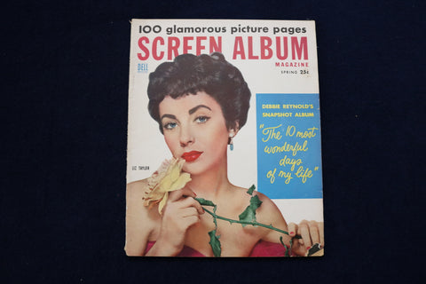 1954 SPRING SCREEN ALBUM MAGAZINE - ELIZABETH TAYLOR COVER - E 12787