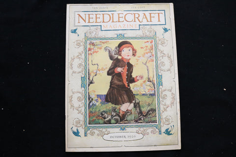1926 OCTOBER NEEDLECRAFT MAGAZINE - A BEAUTIFULLY ILLUSTRATED COVER - E 9909
