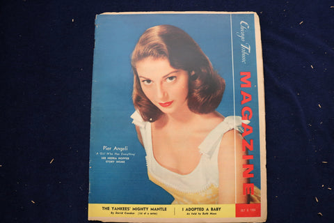 1956 JULY 8 CHICAGO TRIBUNE MAGAZINE - PIER ANGELI COVER - E 22171