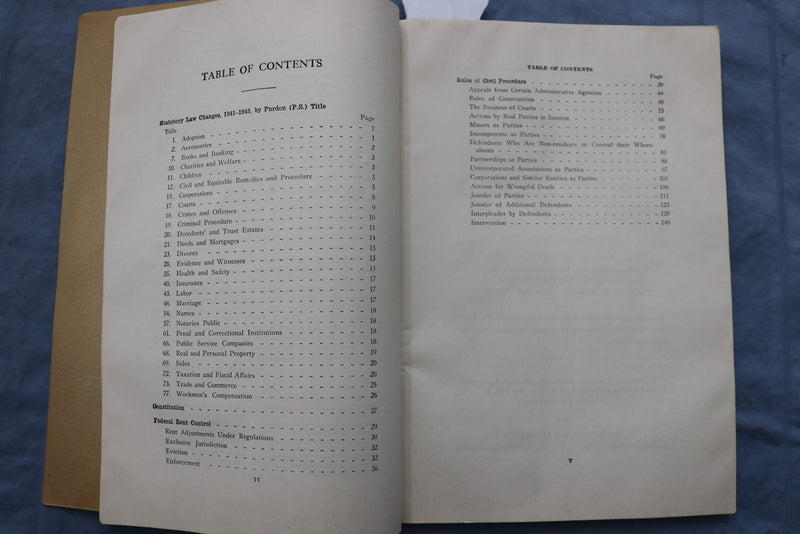 1946 PENNSYLVANIA VERTERANS' MANUAL SOFTCOVER BOOK - K 323