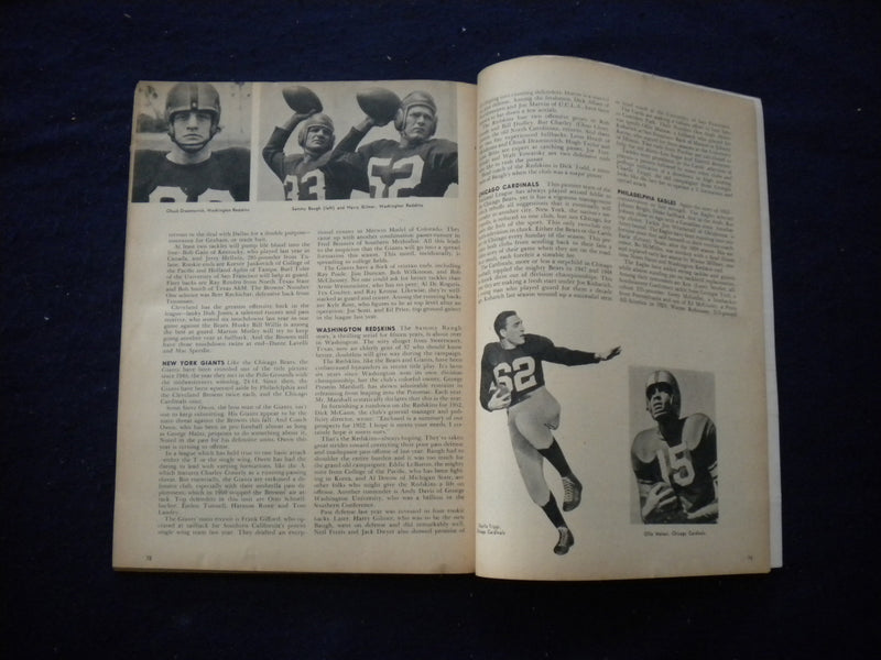 1952 FOOTBALL YEARBOOK MAGAZINE - BOB MATHIAS, STANFORD - B 439O