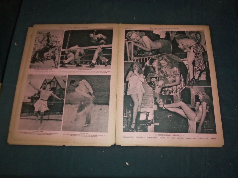 1941 AUGUST THE NATIONAL POLICE GAZETTE MAGAZINE - ALICE JEWELL - B 5886