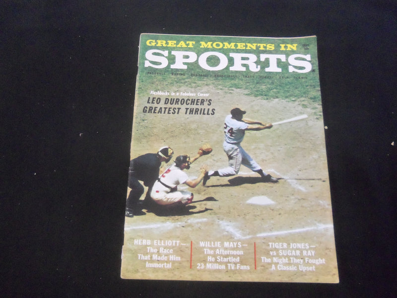 1961 SEPTEMBER GREAT MOMENTS IN SPORTS MAGAZINE - WILLIE MAYS COVER - J 7723