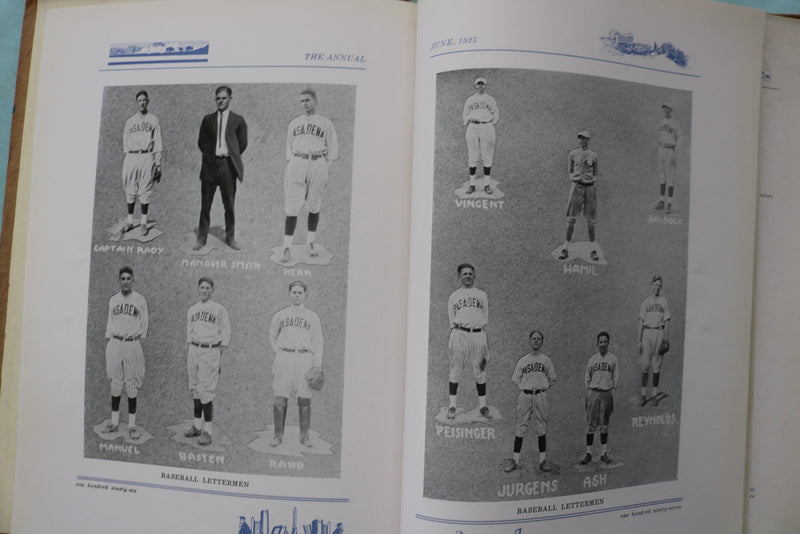 1925 THE ANNUAL PASADENA HIGH SCHOOL YEARBOOK - PASADENA, CA -SOFTCOVER- YB 3594