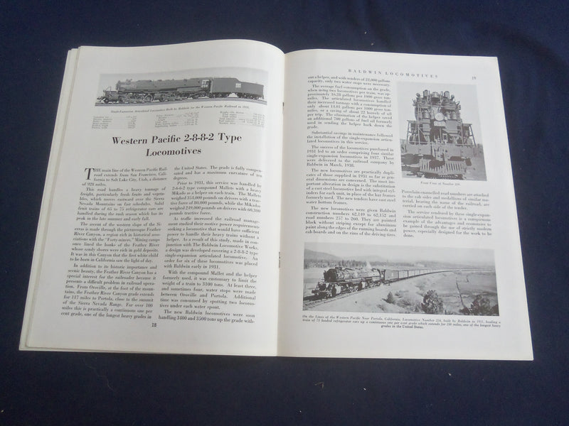 1938 JULY BALDWIN LOCOMOTIVES MAGAZINE - GREAT COVER AND PHOTOS - SP 6482K
