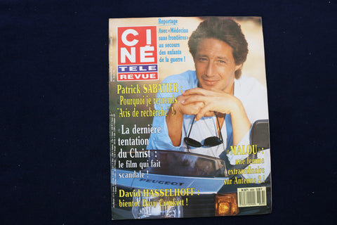 1988 SEPTEMBER 8 CINE TELE REVUE MAGAZINE - PATRICK SABATIER COVER - E 12048