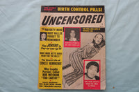 1953 MARCH UNCENSORED MAGAZINE - VERONICA LAKE - PEARL BAILEY COVER - E 26701