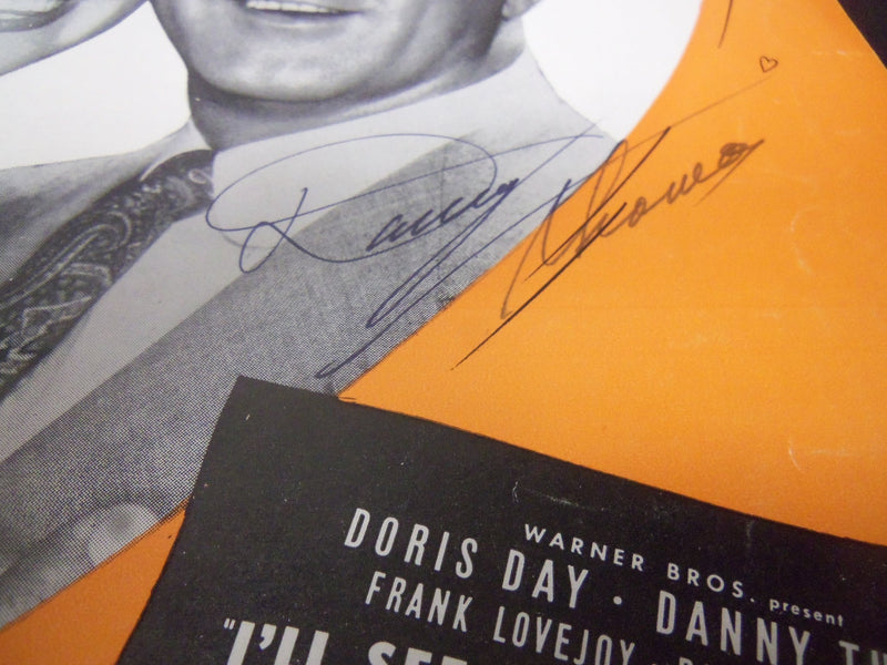 DANNY THOMAS I WISH I HAS A GIRL AUTOGRAPHED SHEET MUSIC - AM 8