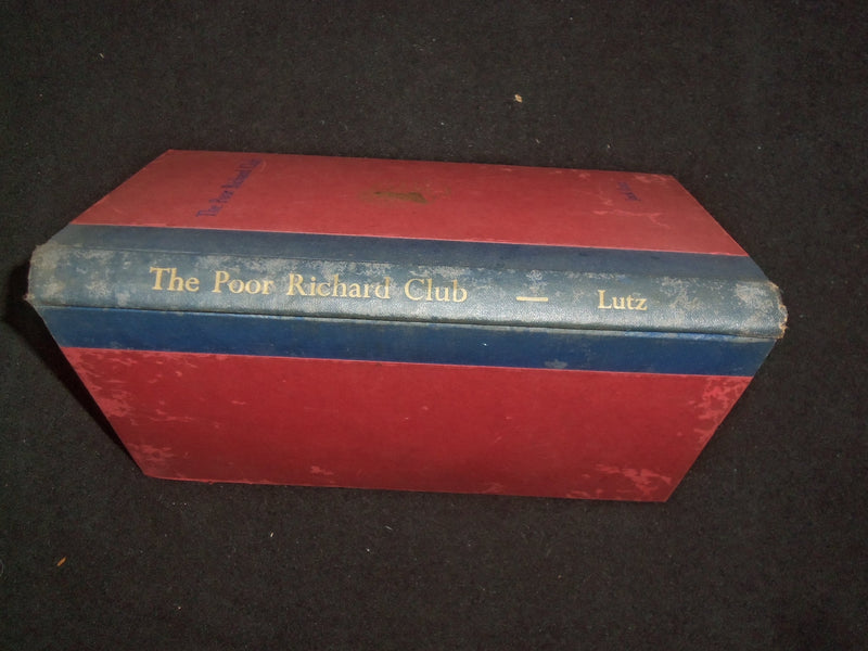 1953 THE POOR RICHARD CLUB HARDCOVER BOOK BY JACK LUTZ - KD 9274