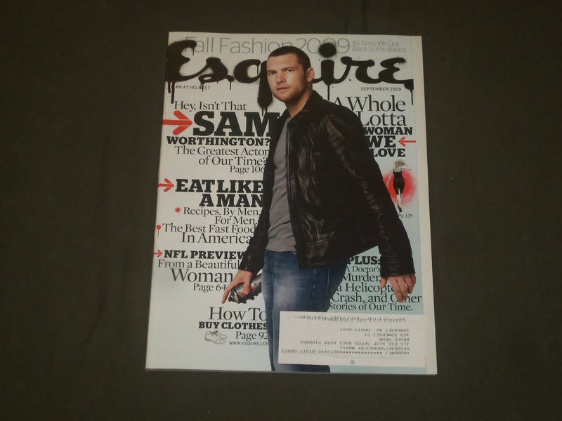 2009 SEPTEMBER ESQUIRE MAGAZINE - SAM WORTHINGTON COVER - B 1948
