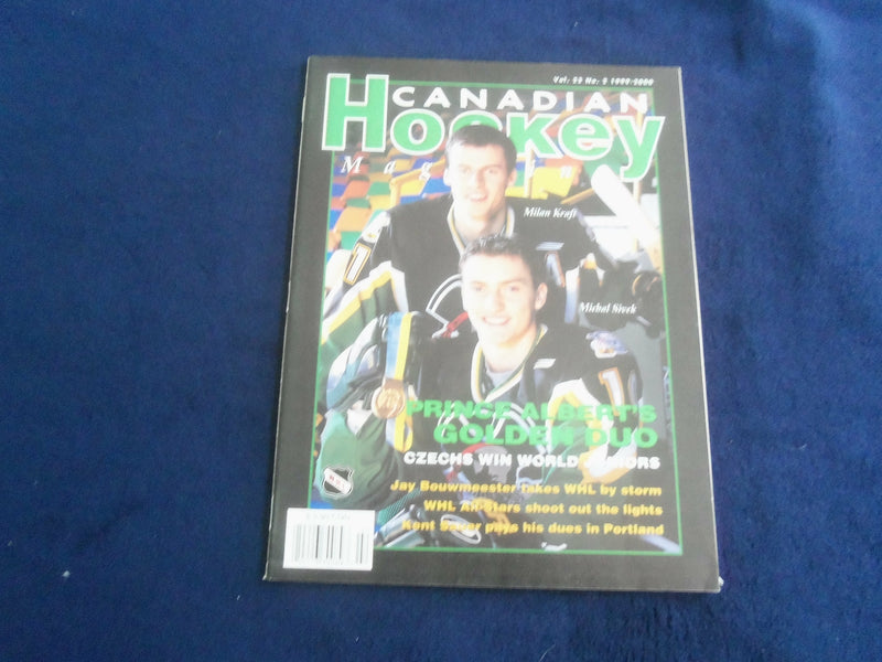 1999-2000 CANADIAN HOCKEY MAGAZINE - MILAN DRAFT & MICHAL SIVEK COVER - F 253J