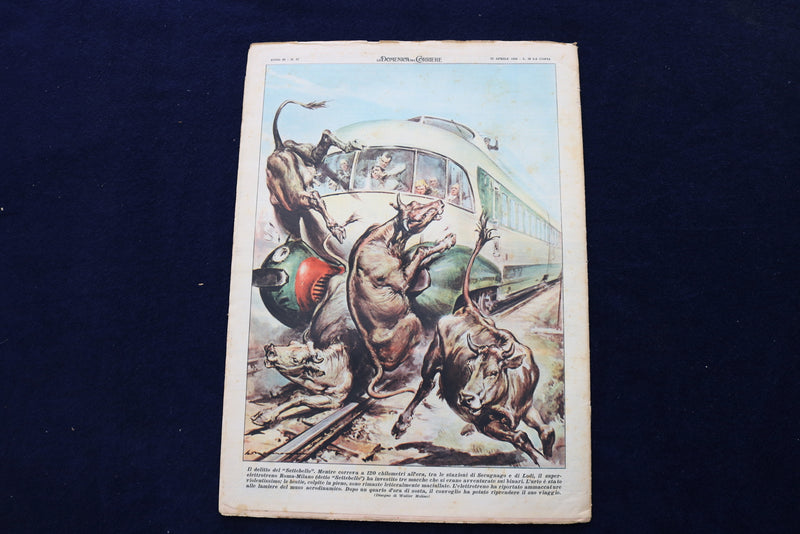 1956 APRIL 22 LA DOMENICA DEL CORRIERE MAGAZINE -GRACE KELLY & RAINIER - E 23873