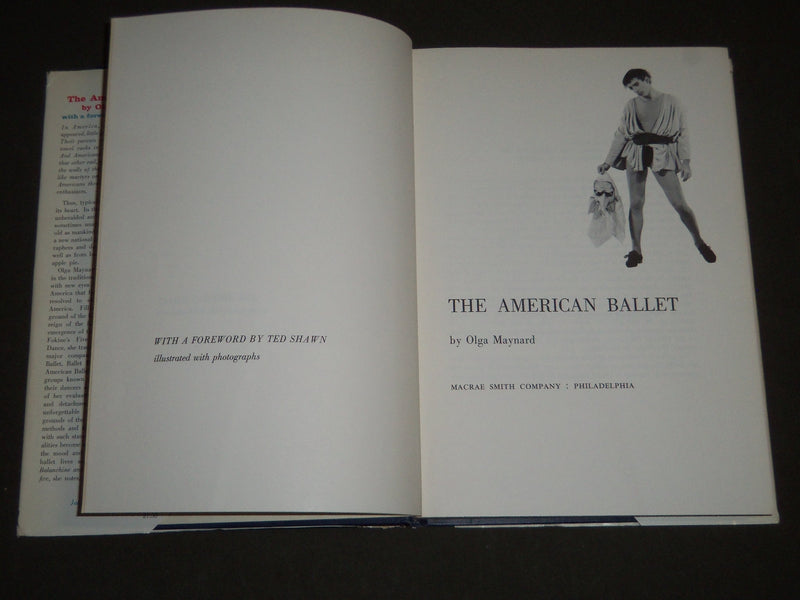 1959 THE AMERICAN BALLET BOOK BY OLGA MAYNARD - NICE PHOTOS - KD 3775