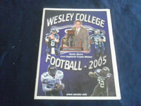 2005 OCTOBER 29 FOOTBALL PROGRAM -SALISBURY UNIV VS WESLEY COLLEGE - SP 1217O