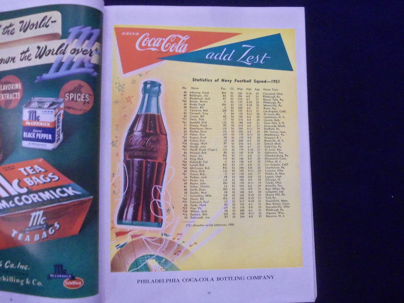 1951 DECEMBER 1 ARMY-NAVY FOOTBALL PROGRAM-MUNICIPAL STADIUM PHILADELPHIA- K 122