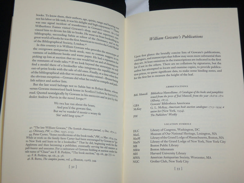 1990 WILLIAM GOWANS ANTIQUARY AND BOOKSELLER - STODDARD - MALKIN - J 6517
