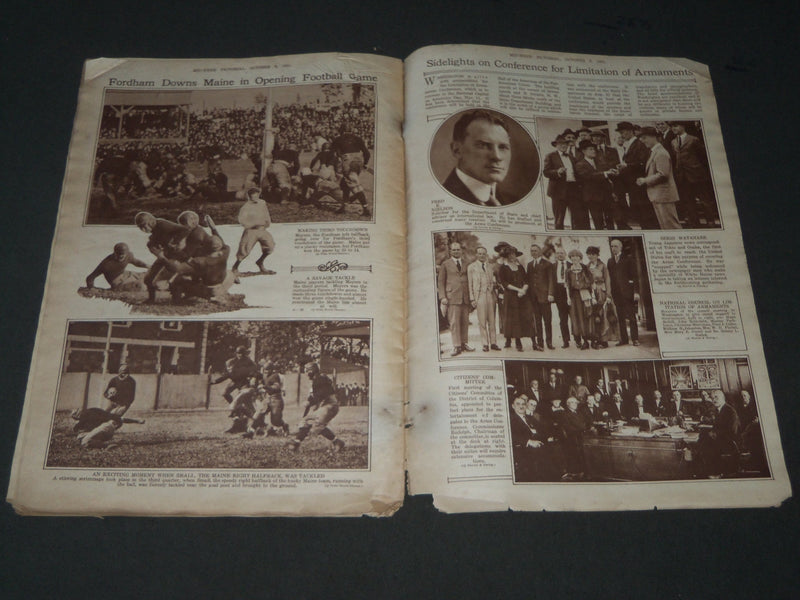 1921 OCTOBER 6 MID-WEEK PICTORIAL MAGAZINE SECTION - BASEBALL NUMBER - J 3253