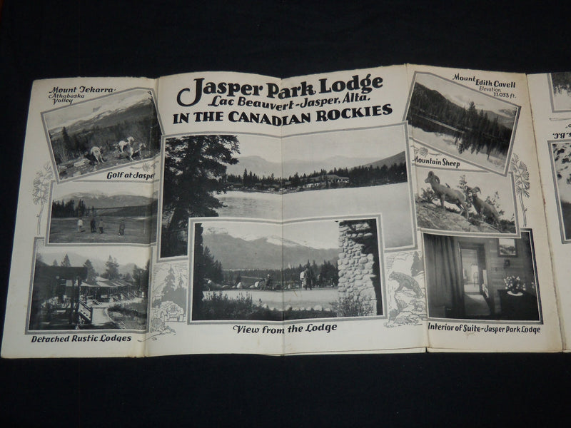 1925 THE TRIANGLE TOUR OF BRITISH COLUMBIA - MAP - CANADIAN RAILWAYS - J 8525