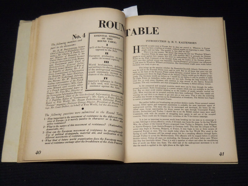 1942 FEBRUARY FREE WORLD MAGAZINE - ICKES FOREIGN POLICY - KALTENBORN - K 32
