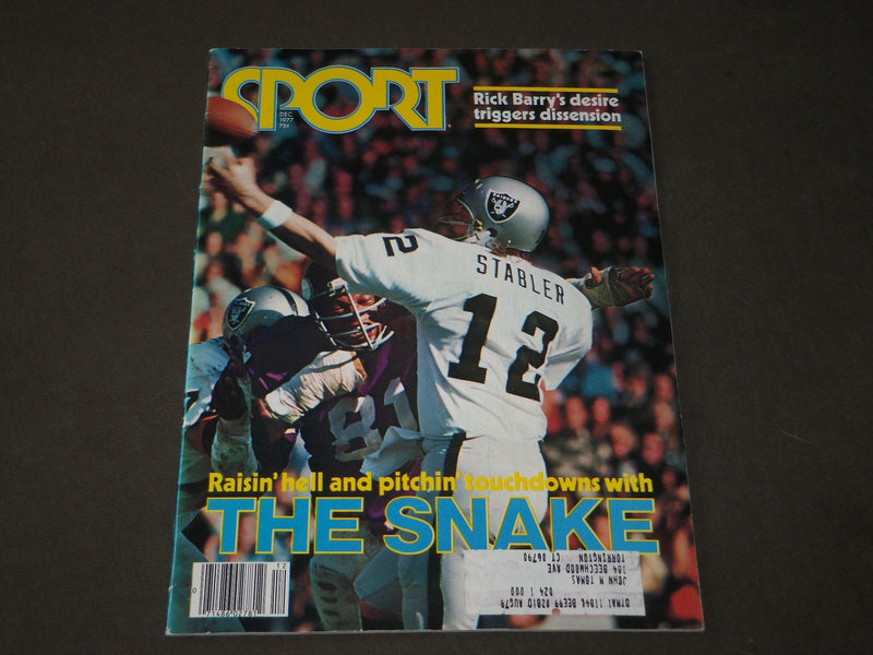 1977 DECEMBER SPORT MAGAZINE - RICK BARRY COVER - CW 333