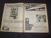 1966 MAY 29 NATIONAL ENQUIRER NEWSPAPER - BOY, 5, KILLS MOM - NP 7414