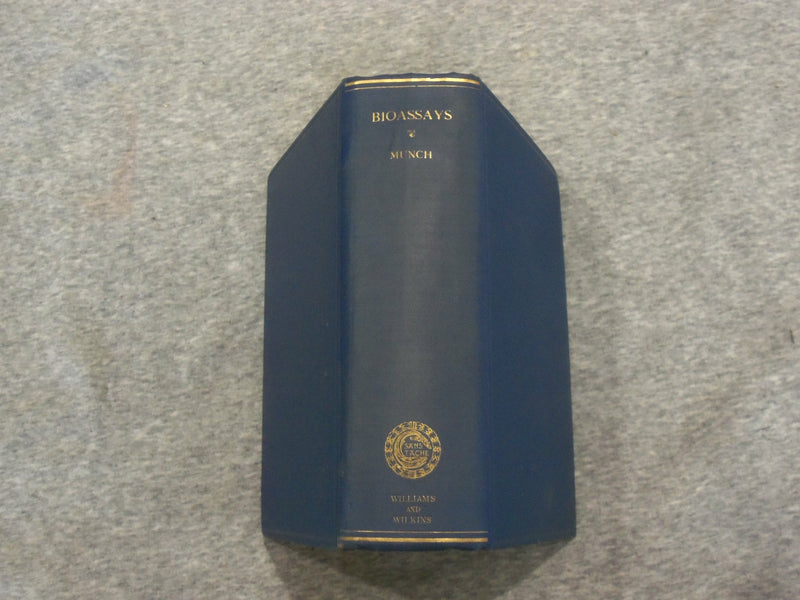 1931 BIOASSAYS - QUANTITATIVE PHARMACOLOGY BY JAMES C. MUNCH - KD 2758X