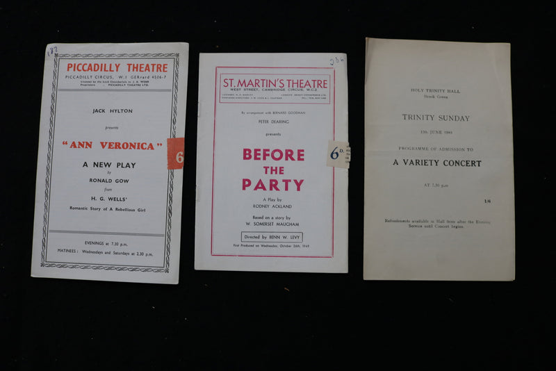 1947-1949 LONDON THEATRE PROGRAMS - LOT OF 22 - K 1822