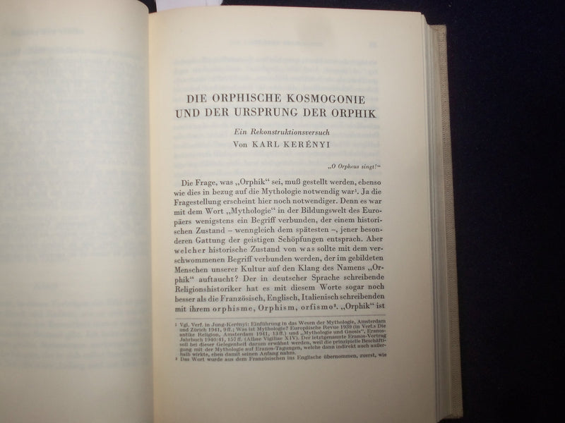 1950 ERANOS-JAHRBUCH 1949 HARDCOVER BOOK - DER MENSCH - GERMAN - KD 9011