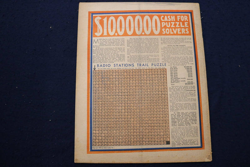 1934 MARCH 3 RADIO GUIDE MAGAZINE - JOE PENNER COVER - E 9179