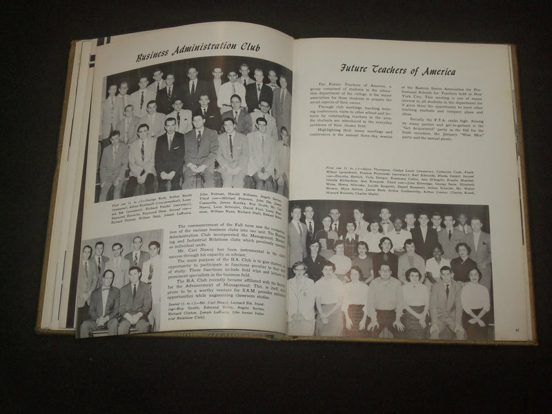 1954 THE SHADOW RIDER COLLEGE YEARBOOK - TRENTON, NEW JERSEY - YB 2089